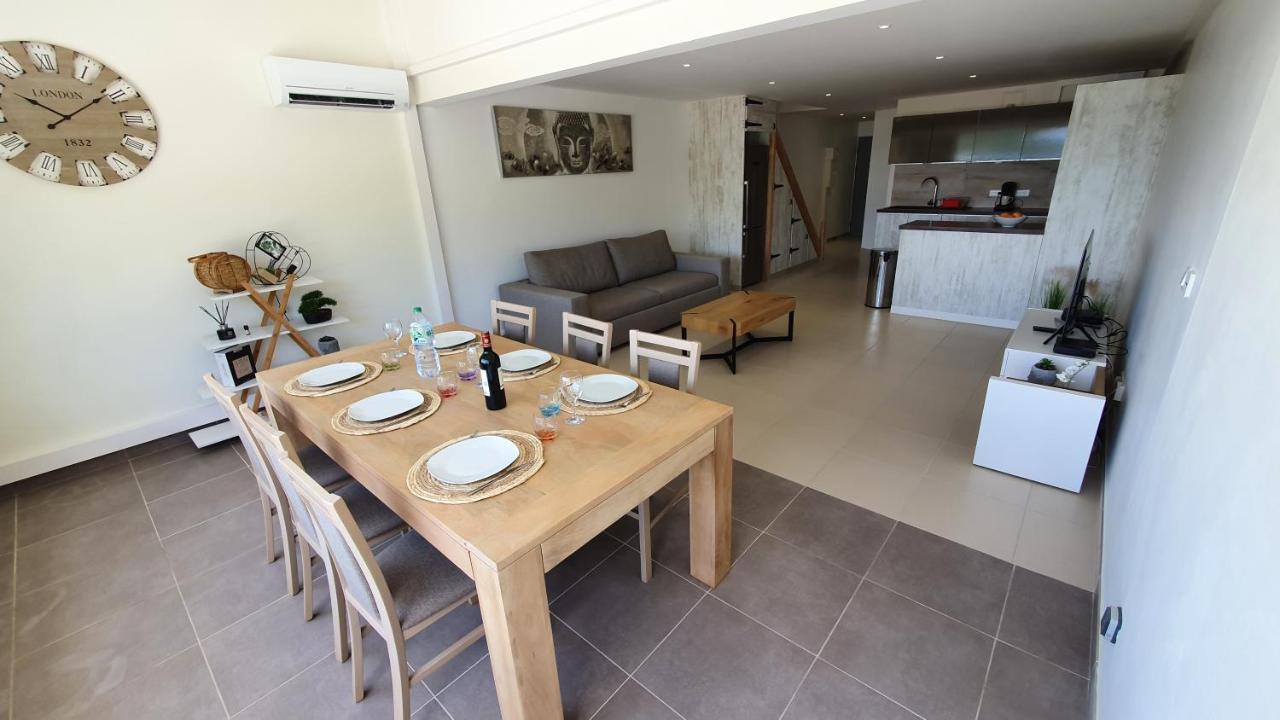 Pinel Superbe Appartement En Residence Vue Mer Cul de Sac Buitenkant foto