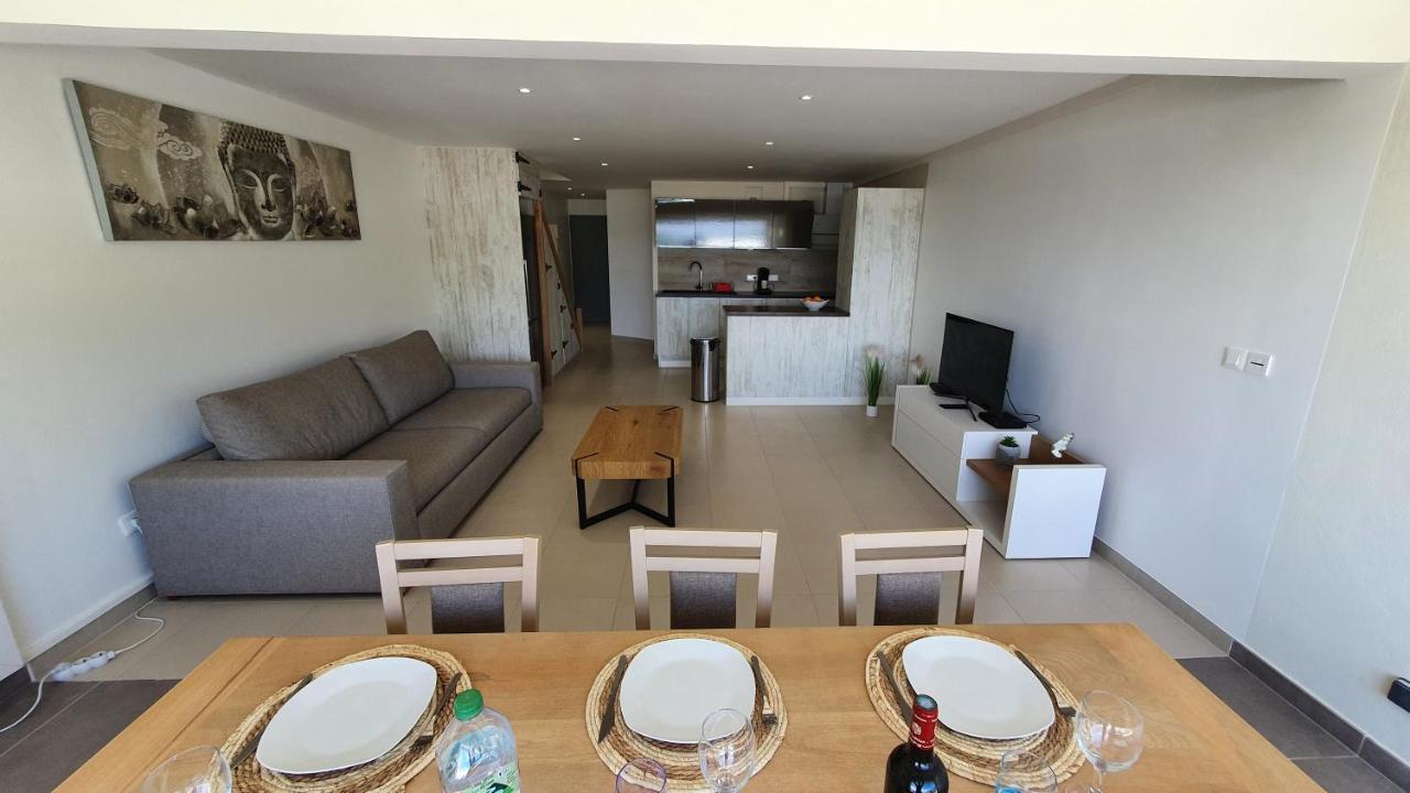 Pinel Superbe Appartement En Residence Vue Mer Cul de Sac Buitenkant foto